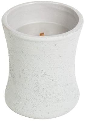 WoodWick Holz Smoke Beton Duftkerze im Glas Medium Zeder und Glowing Embers 100 Stunden Brenndauer