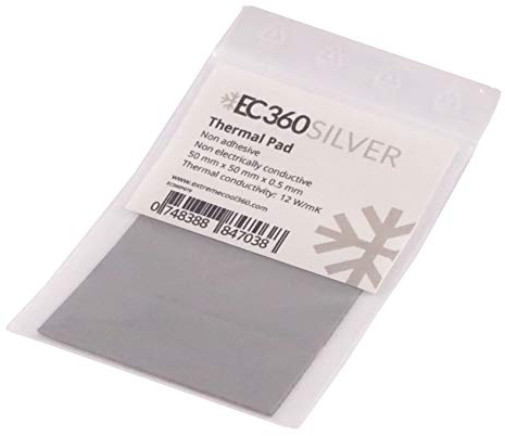EC360® SILVER 12W/mK Wärmeleitpad (50 x 50 x 0,5 mm)