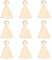 Mini Quasten Anhänger Beige 25 mm 100 Stück Armband Schlüsselanhänger Quaste für Schmuckherstellung Taschen Lesezeichen