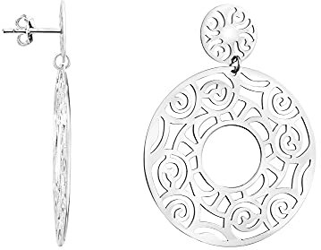 SOFIA MILANI - Damen Ohrringe 925 Silber - Ornament Ohrhänger - 21050