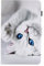 ONETHEFUL Coque Libro Étui pour Samsung Galaxy Tab A / A6 10.1 2016 T580 T585 Tablette Housse Cover Protection Étuis avec PU Cuir et Stand - Chat Blanc