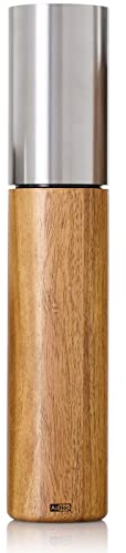 AdHoc MP823 Pfeffer- | Salzmühle Ikon, CeraCut® Keramik Mahlwerk, Akazienholz|Edelstahl