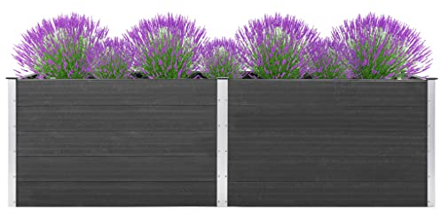 DCRAF Home Products-Garden Hochbeet 200x50x91 cm WPC grau