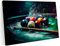 Printonia Bilder Leinwandbild 120x80cm Billard Billardtisch Galle Sport Pub Club Abstrakte Kunst Art Neon Grafitti