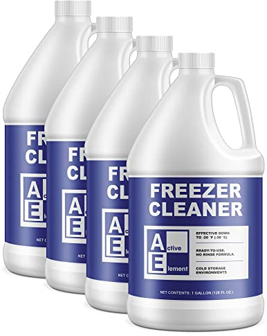 Active Element Freezer Cleaner – 4 Gallon | Deices and Cleans, Ready to Use, Commercial Strength, For Cold Storage, Works Down to -20°F