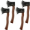 Cotiny 4 Pieces Foam Axe Prop Fake Hatchet Toy Costume Props for Lumberjack Butcher Halloween Costume Accessories Weapon Toy