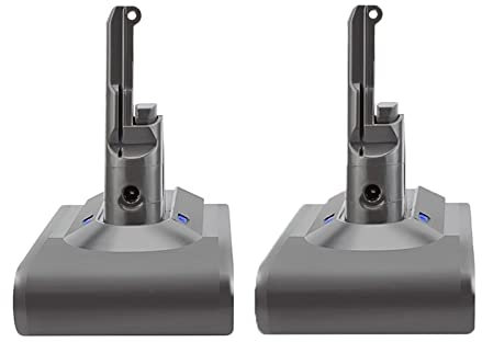 KAMNIK Batterie Powtree 4000 mAh V8 for 21,6 V, Compatible for Dyson V8 Absolute V8 Animal Fluffy Aspirateur 215681 215866-01/02 RA6-UK-HNC1123 (Color : 2 Pack 6.0Ah)