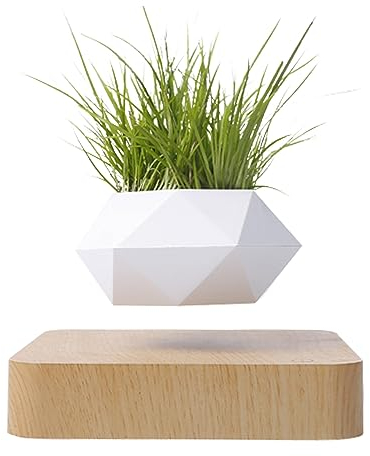 ANYBOY Schwebender Luft-Bonsai-Topf,Magnetischer Schwebende Pflanze-Topfpflanzen-Luftverzierungen,Magnetschwebe-schwimmender Topf, Für Home Office Dekoration Vatertagsgeschenk