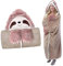 MZIEIU Faultier Geschenk für Frauen - Sherpa Fleece Kuscheldecke mit ärmeln, Faultier Decke mit Ärmeln Tragbare Decke zum Anziehen als Weihnachten Geburtstagsgeschenk für Frauen Damen