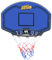 STREETSKILLER Basketballkorb mit 43 cm Durchmesser, Board, geflochtenem Basketballnetz und Wandhalterung, inklusive Montagezubehör. Für Kinder und Erwachsene, Innen- und Außenmontage (Blau/Gelb)