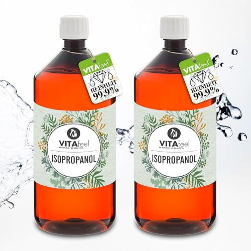 VitaFeel Isopropanol 2000 ml – Alcool isopropylique 99,9 % dégraissant | IPA à haut pourcentage | Qualité supérieure