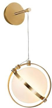 LLXDFUU Applique murale en verre soufflé bulle Appliques murales en verre blanc laiteux Luminaire pour chambre à coucher Lumière de couloir suspendue pour lampe murale moderne murale Décoration de bou