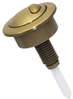 1Pcs Dual Flush Toilet Cistern Push Button, Toilet Push Button Flush Replacement Part (Gold)