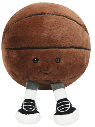 Augesak Plüsch Basketball,Basketball Kissen,weiche Flauschige Basketball Sitzkissen,Basketball Plüschtier Spielzeug,Basketball Geschenk Für Basketball Liebhaber und Jungen Mädchen