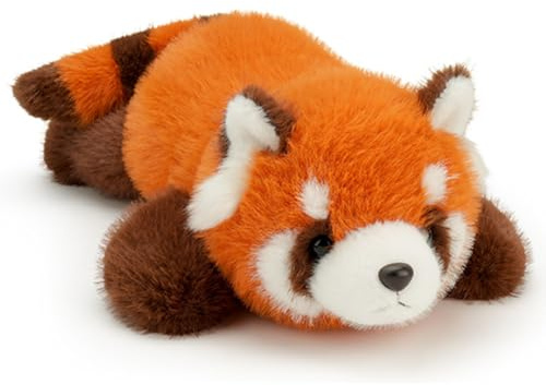 JynxtoyZeal Roter Raccoon Stuffed Toy, Cute Raccoon Plush Toy, Soft and Cozy Plush Toys Comfortable Animal Pillow Ideal für Freund Geburtstagsgeschenke und Wohnkultur 35cm