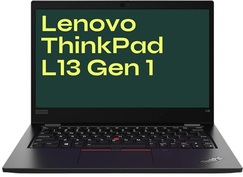 Lenovo Thinkpad L13 Gen 1 Business Laptop, 13.3 Inch Notebook, Intel Core i5-10210U, 8GB DDR4 RAM, 256GB SSD, Japanese Keyboard, Windows 11 Pro (Refurbished)