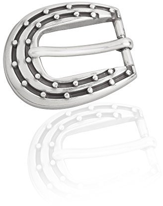 Gürtelschnalle Buckle 20mm Metall Silber Geschwärzt - Buckle Tokio - Dornschliesse Für Gürtel Mit 2cm Breite - Silberfarben Geschwärzt
