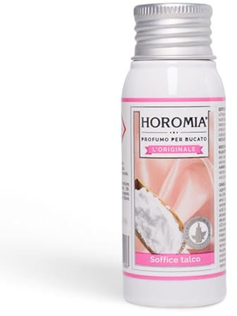 HOROMIA Perfume para la colada Soffice Talco 50 ml – Perfume para la colada para lavadora y secadora