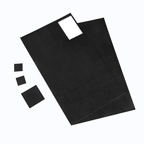 ewtshop® 124 x extra starke Magnetplättchen 40x40mm, 30x30mm und 20 x 20 mm. Selbstklebende Magnet-Plättchen