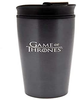 Game Of Thrones MTM25358 Taza de Viaje Metalica I Drink and I Know Things, 425 milliliters, Acero