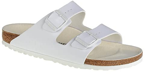 Birkenstock Arizona, Sandali Donna, Bianco, 39 EU