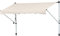 Outsunny Tenda da Sole 4x1.2 m con Braccio Avvolgibile, Tenda Parasole da Esterno a Manovella in Alluminio e Tessuto Poliestere 180g/㎡, per Giardino, Balcone e Terrazza, Cachi