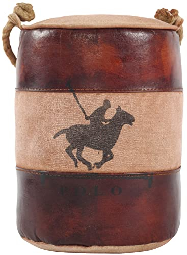 kobolo Türstopper POLO mit Griff aus Canvas und Leder - ca 26x18 cm
