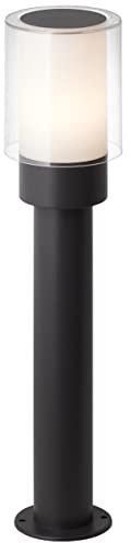 BRILLIANT Lampe, Arthus Außensockelleuchte 50cm anthrazit, 1x A60, E27, 18W, IP-Schutzart: 44 - spritzwassergeschützt