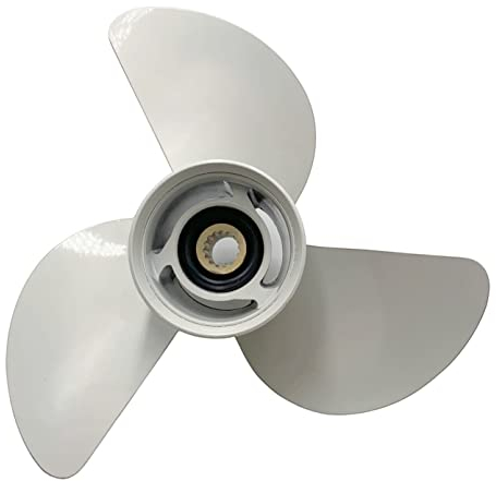 SLEIPNIR Propeller 13 5/8x13 für Yamaha Außenborder Schrauben 60-115 Pferdestärke Aluminium 15 Zähne OEM Nr.: 6E5-45949-00-EL 13.6x13