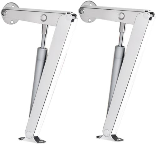 Toy Box Hinges Soft Close Hinges Heavy Duty, Lid Support Hinges for Wooden Box Chest Toy Box Bench, 200N Gas Struts Lid Stay Support 60lb/2pcs (APFFSY)