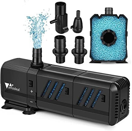 Bomba de sumidero Sumergible Bombas de Agua de Acuario sumergibles 4 en 1 Bomba de Aire de oxígeno Ultra silencioso Bomba de Transferencia (Power : 15W)