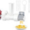 Nudelpresse Aufsatz für KitchenAid Standmixer, 6 in 1 Pasta Press Aufsatz mit 6 verschiedenen Formen von Pasta Outlet, Perfekter Nudelaufsatz für KitchenAid Mixer