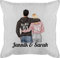 Kissen 50x50 - Ideen - Partner Geschenke Paar King Queen Couple I Pärchen Weihnachts-Geschenke Valentinstag - 50 x 50 cm - Weiß Schatz partnerkisen liebeserklärung