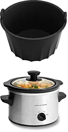 Doublures en silicone pour mijoteuse ovale de 6 à 8 litres, réutilisables et étanches, passent au lave-vaisselle pour casserole de 6 litres