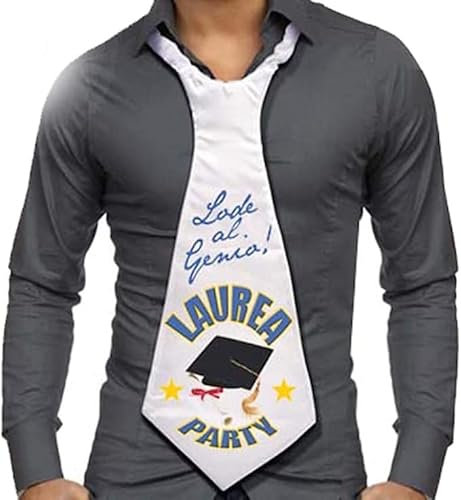 CRAVATTONE Cravatta della LAUREA - idea gadget scherzo per festa del LAUREATO