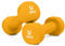 unycos - Kurzhanteln Neopren 2er Set von 2 kg, Rutschfest, Anti-Roll-Design, Bequemer Griff, Krafttraining, Fitness, Pilates, Training, Fitnessstudio (Orange)