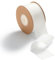 MORSUNBELA Geschenkband weiss 3,8 cm Seidenband Weiß Schleifenband Hochzeit Stoff Geschenkbänder dick Breit Dekoband Schleifen Band Chiffonband