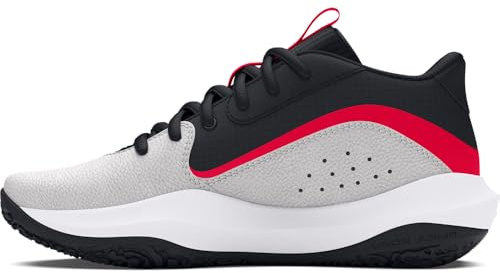 Under Armour Baskets Lockdown 7 unisexes pour adulte, (100) Gris lointain/Castlerock/Rouge, 13 Women/11.5 Men