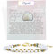 Farfume Armband Damen Edelstein Perlen Armbänder, Chakra 4mm Kristall Natürliche Echte Steine Schmuck Geschenke für Frauen(Opal)