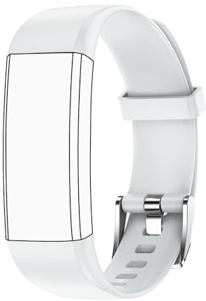 GRV Ersatzarmband für S1A Fitness Armband Ohne Bluetooth App und Handy (Hellgrau)
