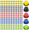 VooGenzek 200 Piezas 1/4'' Goteros de Riego, Plástico Aspersores de Riego Ajustables de 8 Agujeros, Cabezas de Riego para Goteo Goteros, Rociadores de Riego para Césped, Jardín, 5 Colores