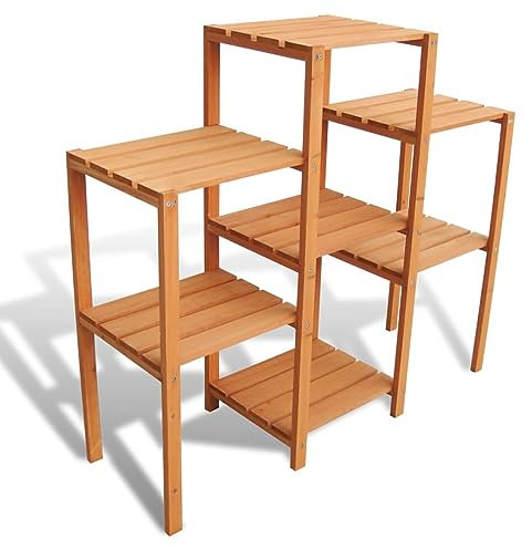 Mengtu Mobili Supporto per Piante da Giardino 97x31x87cm, Portafiori da Esterno, Scaffale Piante Esterno, Portafiori da Balcone, Scaffale per Piante da Interno, Porta Piante Decorazione da Mobili