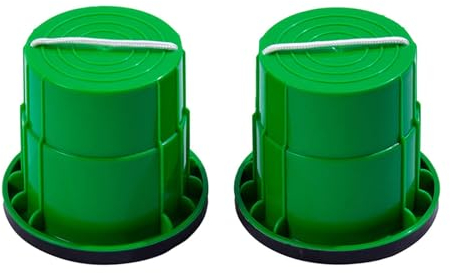LOVIVER 2 Stück Gehstelzen Balancieren Stelzen Balancieren Spielzeug Anti Skid Kid Stelzen Gehen Cup Eimer Stelzen für Wohnzimmer Outdoor, Grün