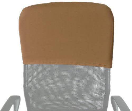 Stuhllehnen Überzug Stuhlbezug Sesselhussen Stuhlüberzüge Stretch Weiß Braun Grau Schwarz, Stuhl Hussen für Stühle Bürostuhl Küchenstühle Esszimmerstühle Essstühle Schreibtischstuhl 28x48x8 cm coffee