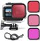 HoneTeek Custodia impermeabile con filtri subacquei per GoPro Hero 13 GoPro Hero 12 Hero 11 Hero 10 Hero 9 Black Action Camera, custodia protettiva subacquea da 60 m, kit di immersione accessori GoPro