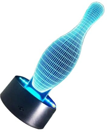 WOONEKY Bowling Led Lampe Nachtlicht Dekoratives Ball Licht Tischlampe Mit Touch-funktion Farben Wechselnd Romantisches Zimmerlicht Ohne Batterie Usb-stromversorgung