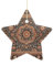 Weihnachtsstern-Ornament, antike orientalische Kunst, Weihnachtsbaumschmuck, Stern, Keramik-Baumschmuck für Feiertagsdekoration, Weihnachtsschmuck