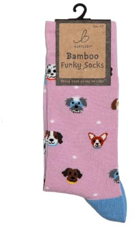 Bartleby Funky Bamboo Socks - Perfect Puppies Design