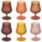 Lot de 6 Verres à Liqueur 260 ML givré en Verre, Chocolate