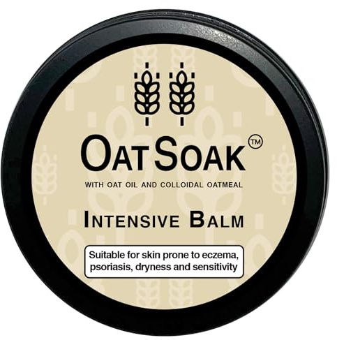 OatSoak Itch Relief Intensive Balm 150ml Tin Containing Colloidal Oatmeal, Oat Oil, Calendula Oil and Natural Beeswax, Suitable for Skin Prone to Sensitivity, Eczema, Psoriasis